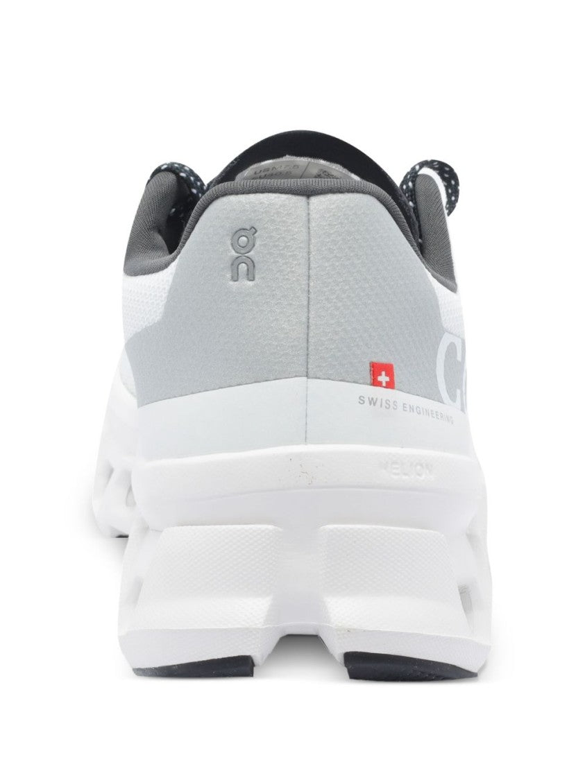 On Sporty White Sneakers With Perforated Sole