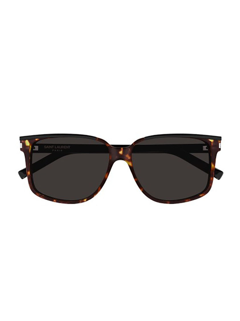 Saint Laurent Sl 599 Bold Square Tortoiseshell Sunglasses