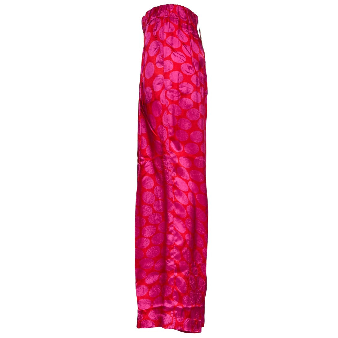Dries Van Noten Pila Oval Print Wide Leg Pants