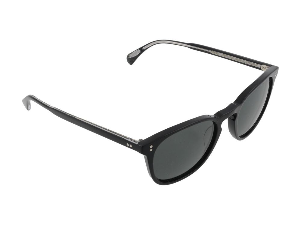 Oliver Peoples Classic Metallic Accent Rounded Square Frame Sunglasses