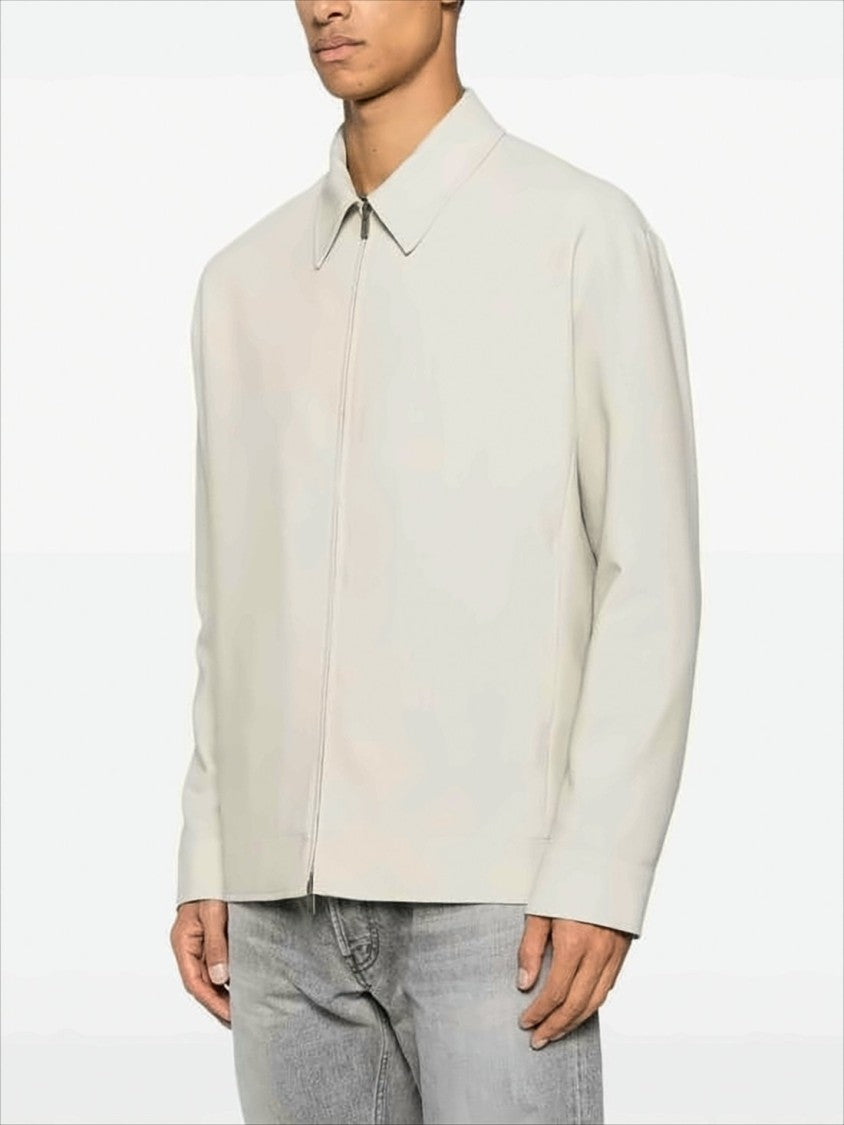 Golden Goose Boxy Silhouette Jacket With Subtle Texture And Star Accents