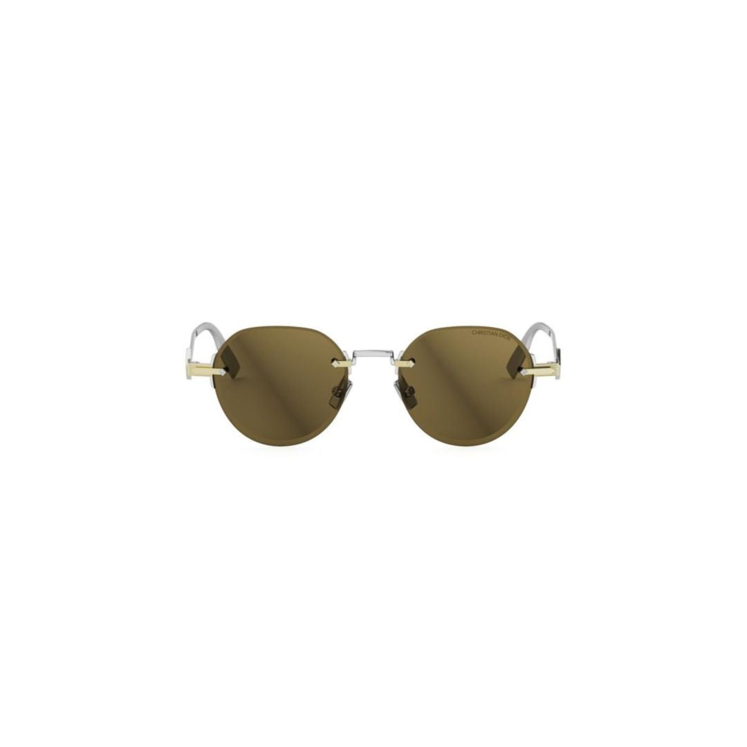 Dior Cd Diamond R5u Rimless Round Sunglasses