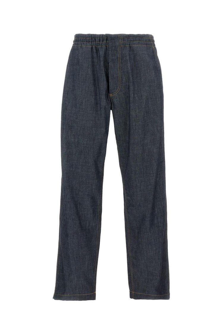 Bottega Veneta Relaxed Barrel Leg Indigo Denim Trousers
