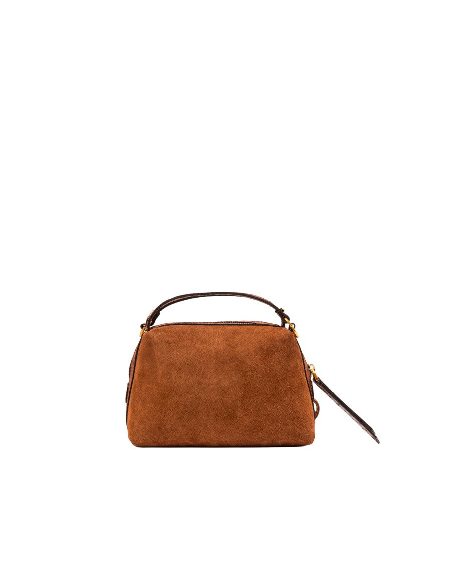 Gianni Chiarini Cognac Alifa Suede Crossbody Bag