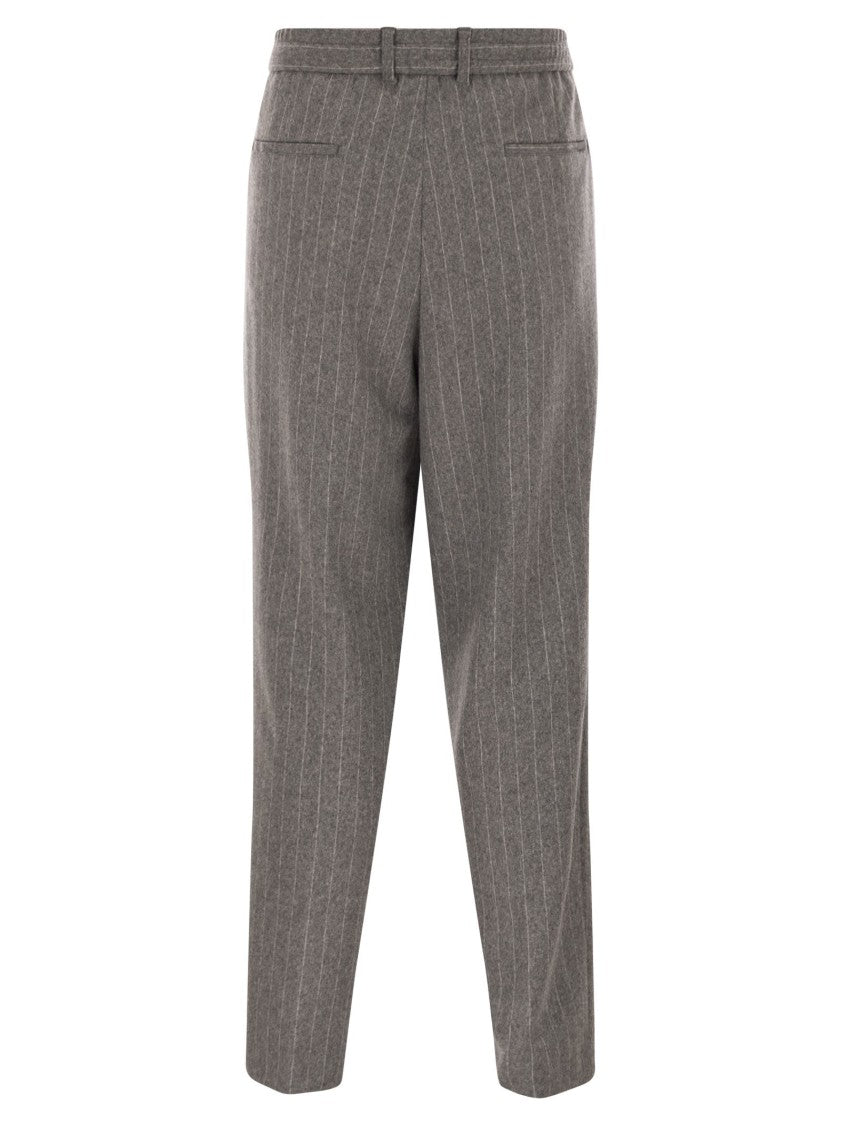 Boss Brushed Stretch Flannel Trousers