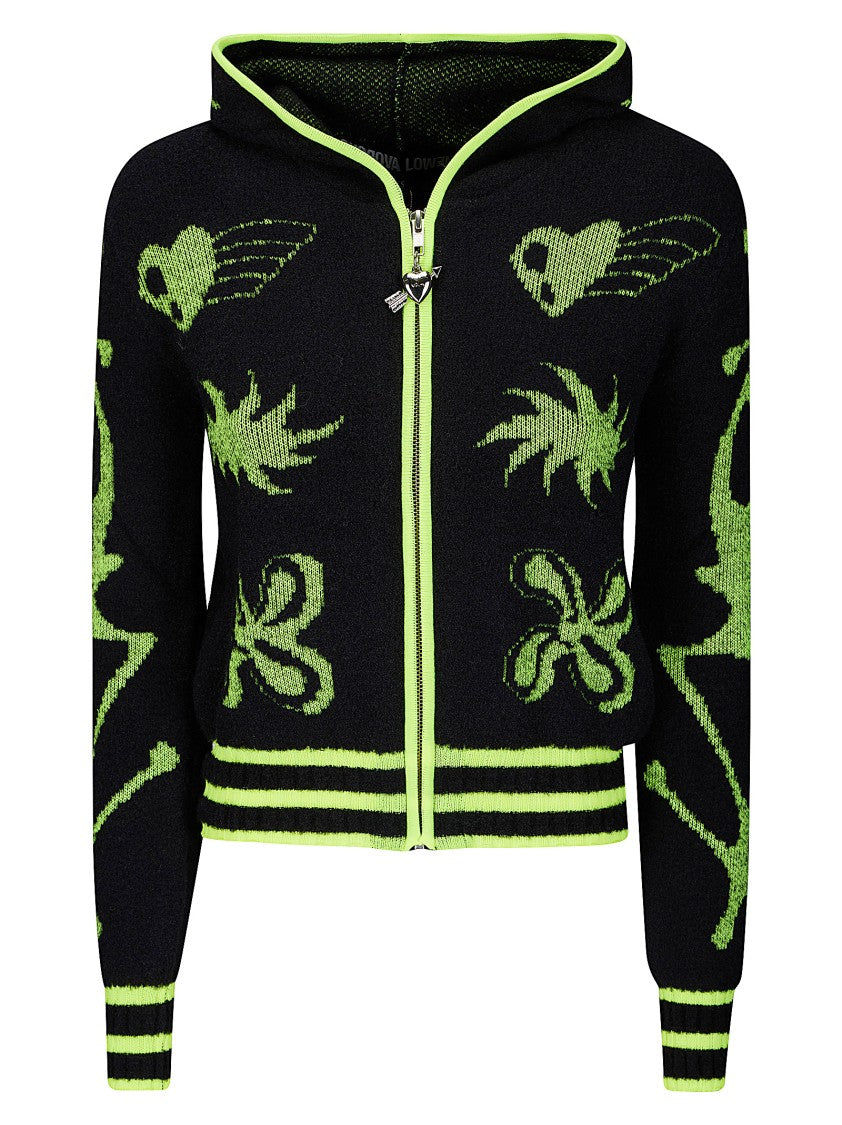 Chopova Lowena Neon Cartoon Cardigan