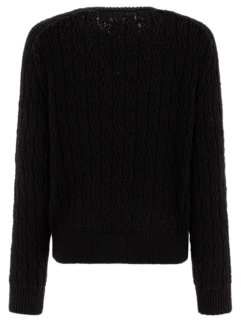 Loulou Studio Textured Cable Knit Cardigan With Button-Down Front