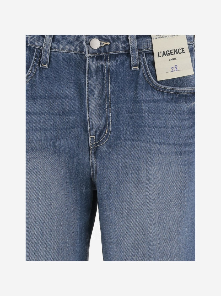 L'agence Denim Jeans With Lapels