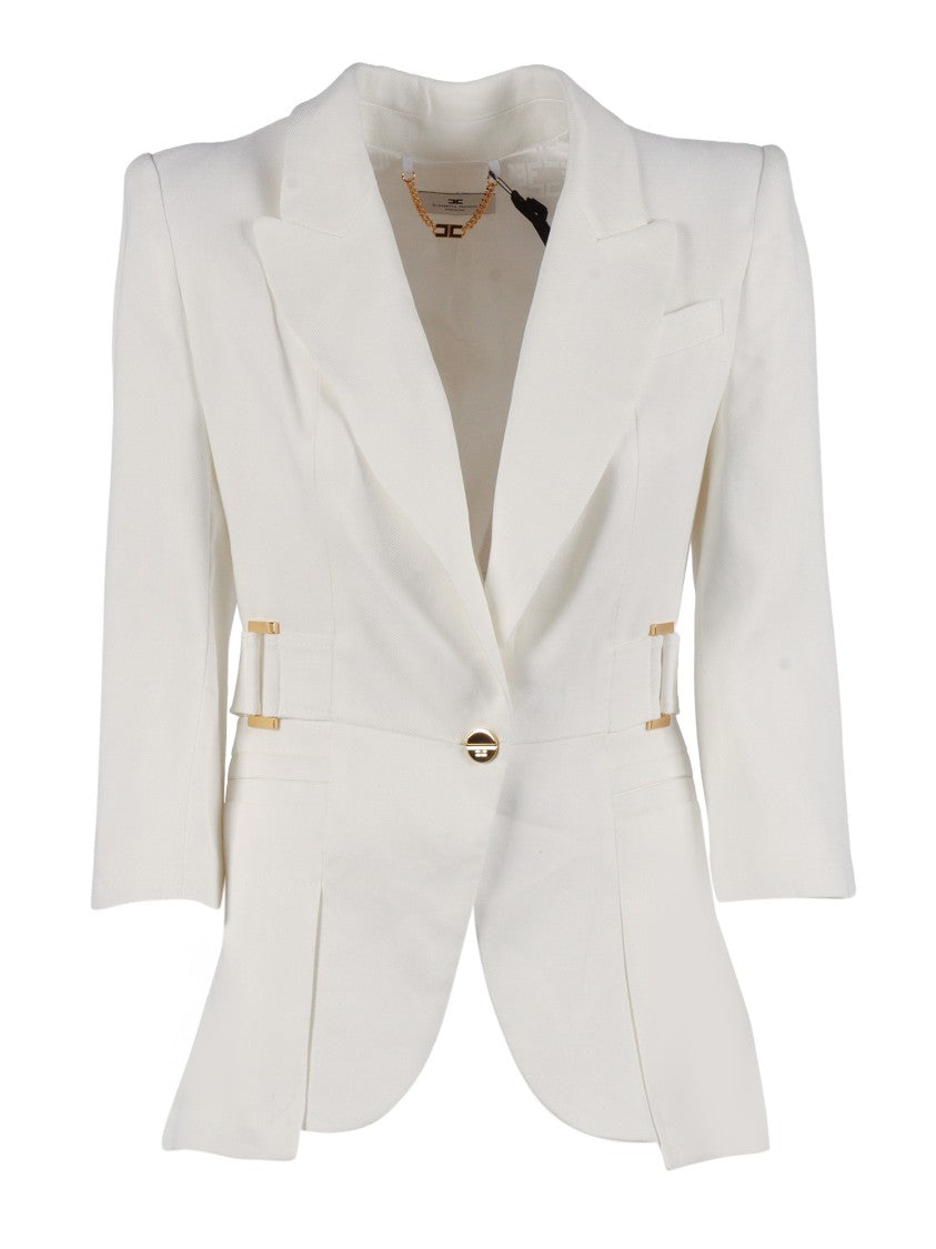 Elisabetta Franchi Structured Notched Tailored Jacket