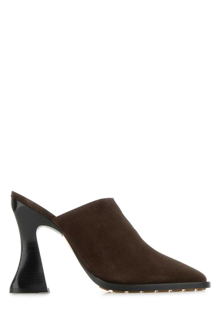 Bottega Veneta Brown Suede Cha-Cha Mules