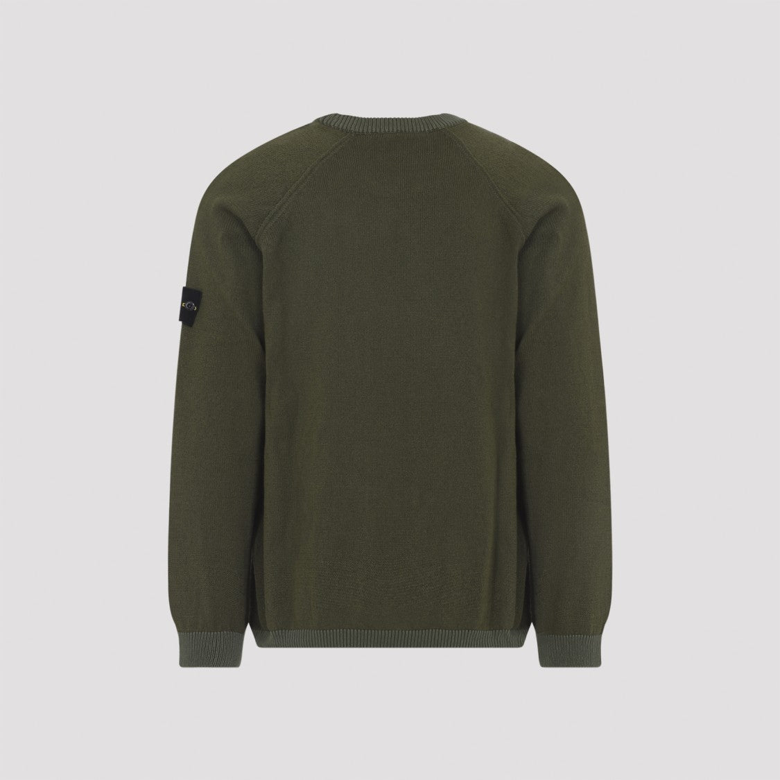 Stone Island Crewneck Sweater With Ribbed Cuffs