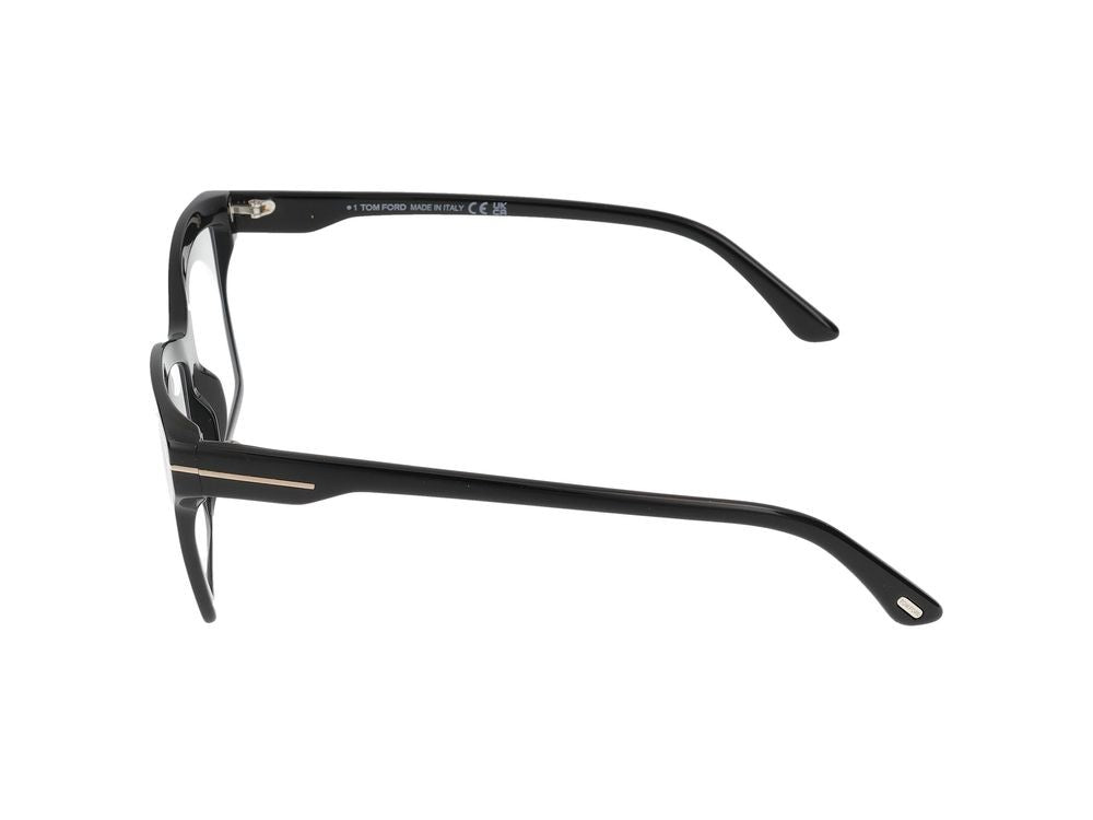 Tom Ford Black Oversized Square Frame Eyeglasses