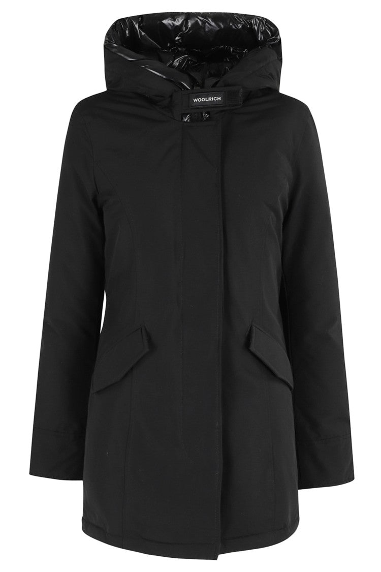 Woolrich Black Arctic Parka With Button