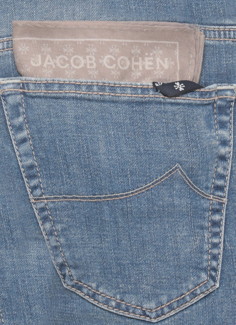 Jacob Cohen Blue Scott Cotton Jeans