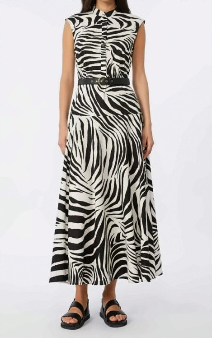 Max Mara Mstwest Long Sleeveless Chemisier Dress