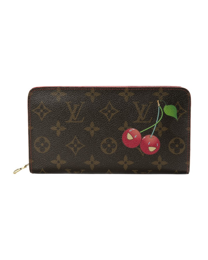 Louis Vuitton Brown Zippy Cherry Monogram Canvas Wallet