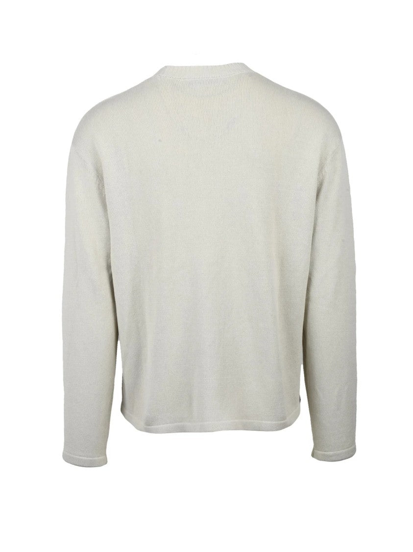 A-Cold-Wall* Crew Neck Sweater With Abstract Contrast Stitching
