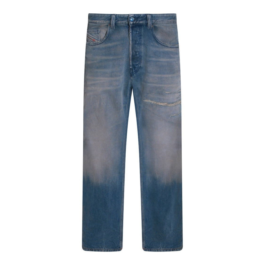 Diesel Light Blue Denim Jeans With Classic Five-Pocket Design