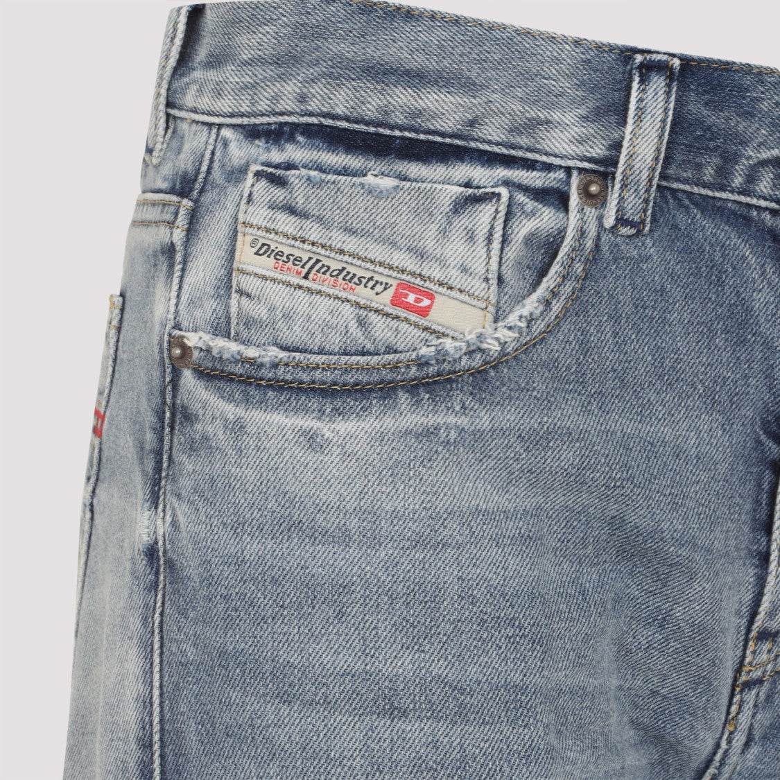Diesel High-Waisted Wide-Leg Jeans With Vintage Wash