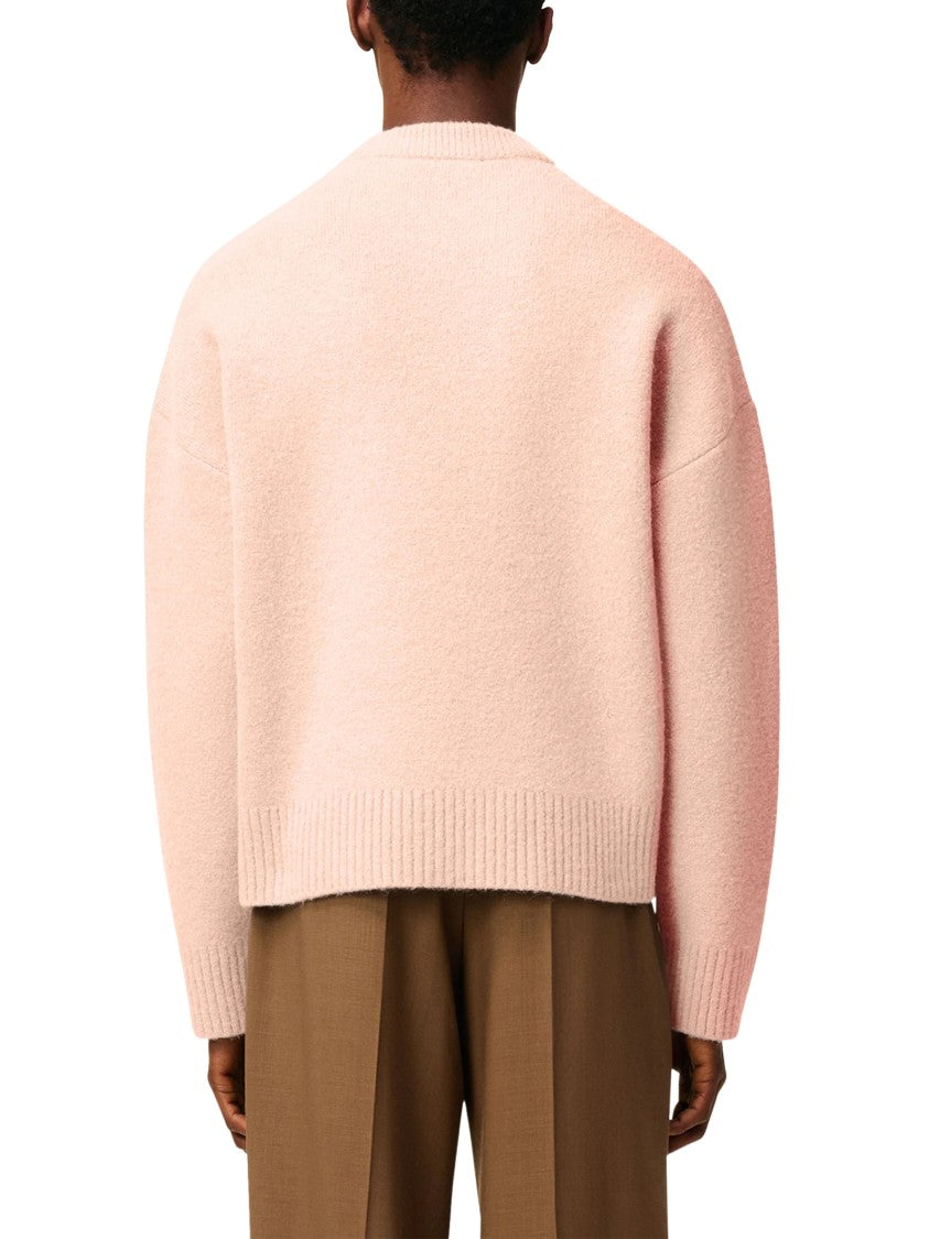 Ami Textured Knit Sweater