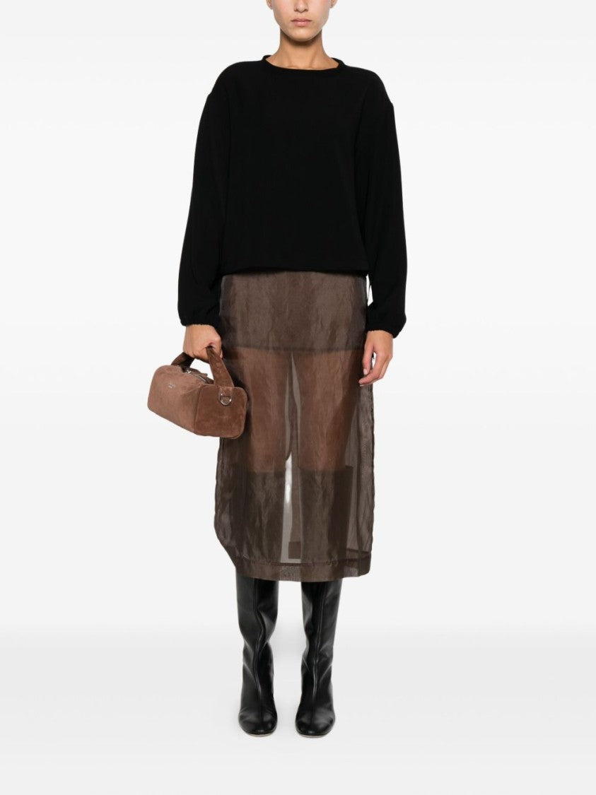 Herno Jersey Blouse With Grosgrain Drawstring