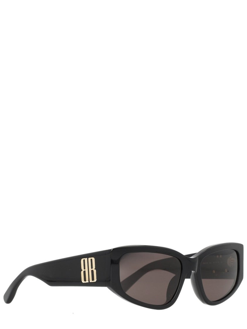 Balenciaga Nano D Rectangular Acetate Sunglasses