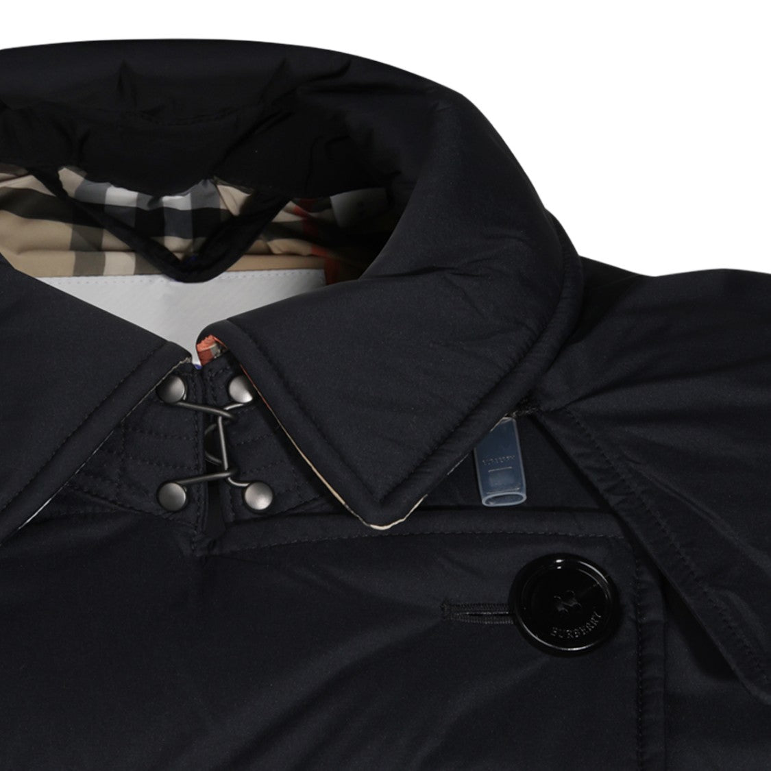 Burberry Quilted Tailored Double-Breasted Long Down Coat