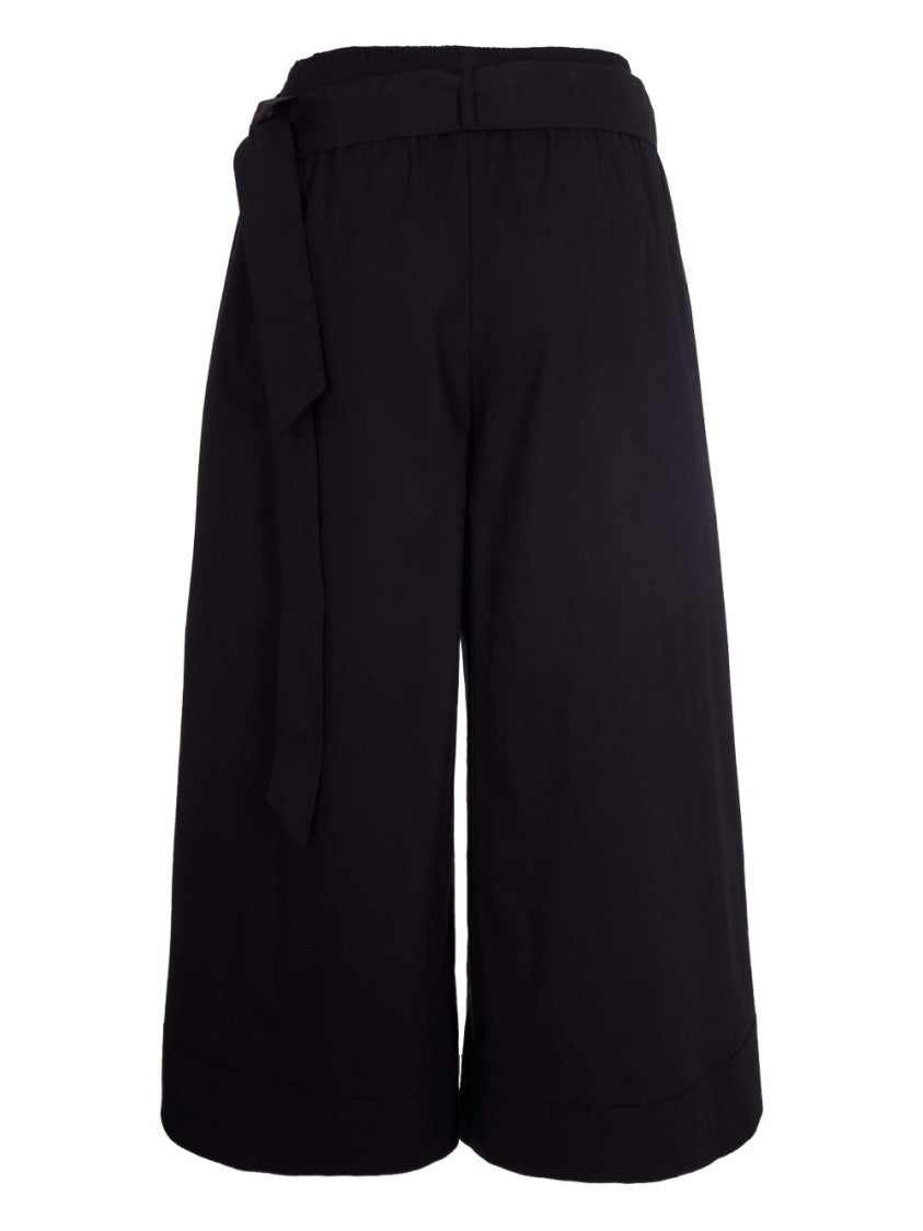 Pinko Black Logo Buckle Pleated Shorts
