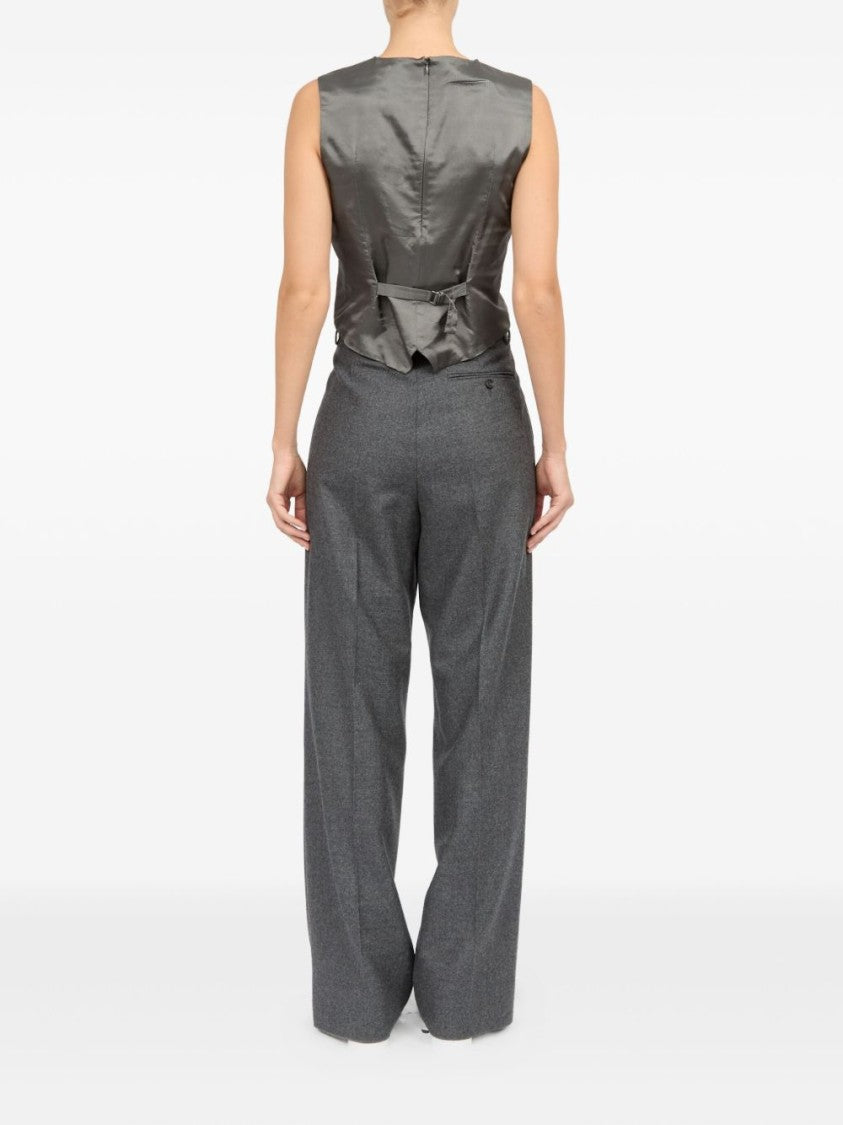 Mm6 By Maison Margiela Medium Grey Tailored Trousers