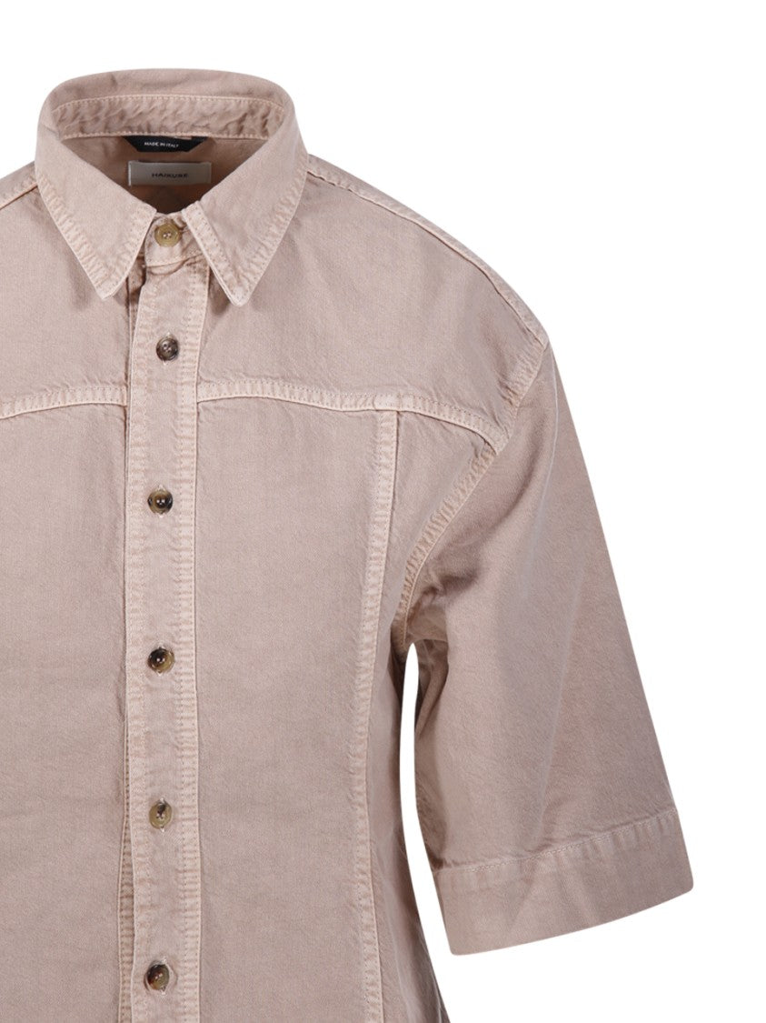 Haikure Pink Denim Shirt