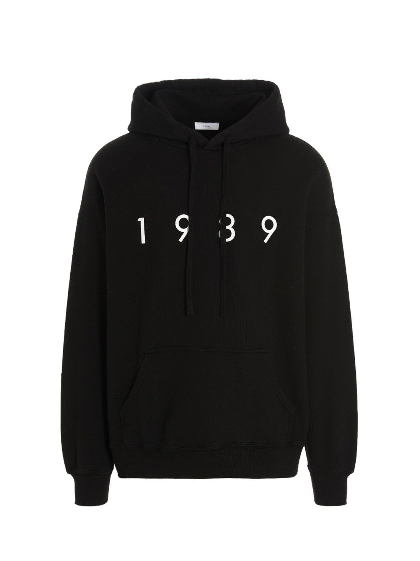 1989 Studio Kangaroo Pocket Black Hoodie