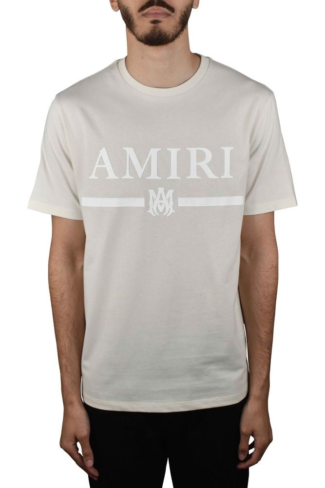 Amiri Beige Round Collar T-Shirt