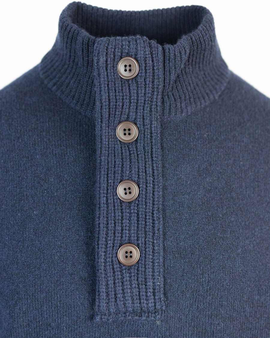 Barbour Essential Patch Blue Sweater