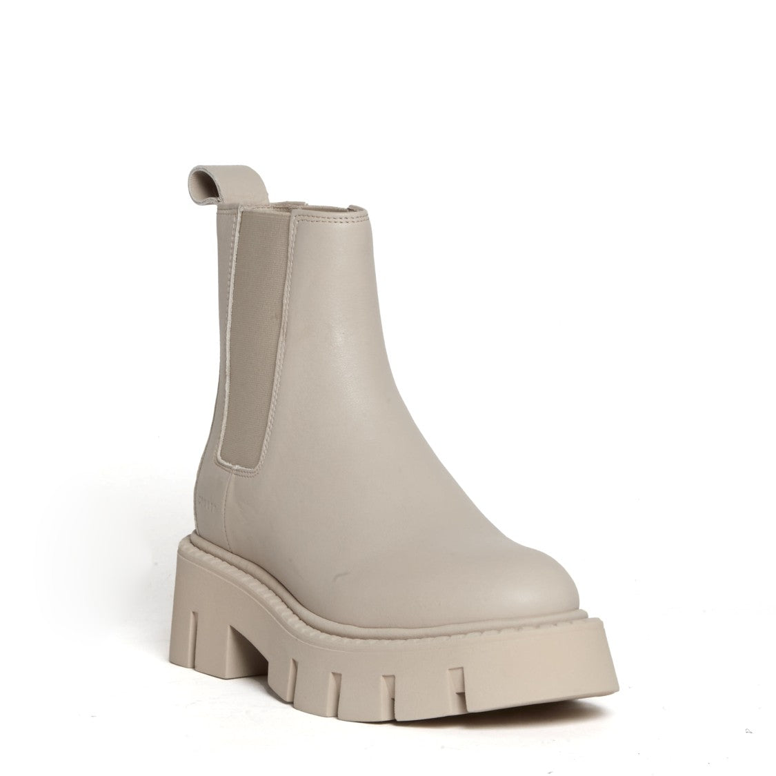Copenhagen Beige Leather Ankle Boots