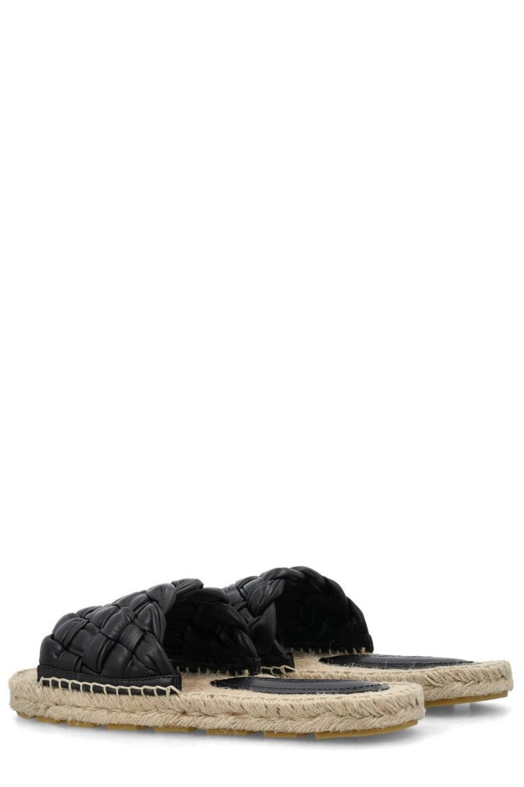 Bottega Veneta Brown Lamb Leather Sandal With Minimalist Design