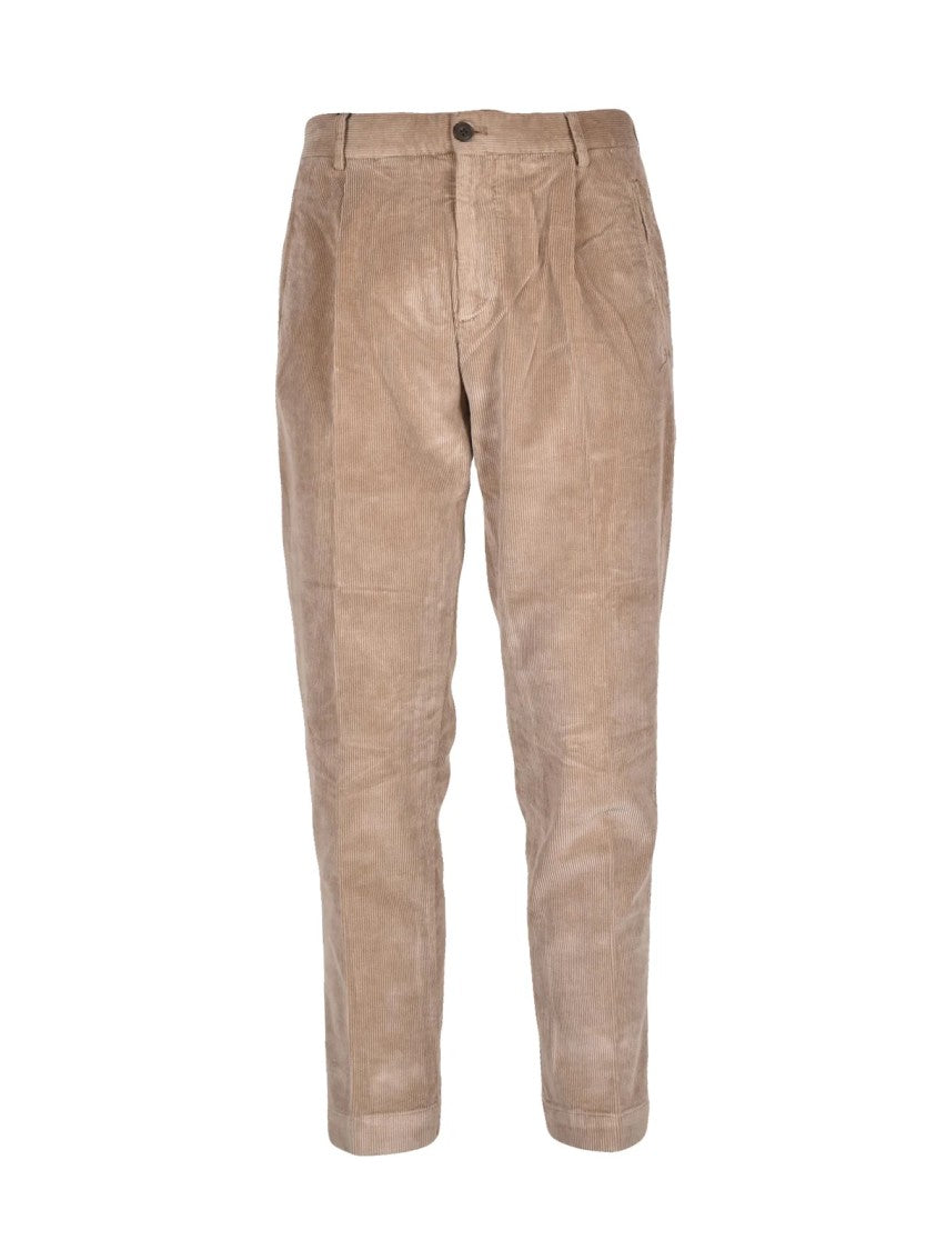 Out/Fit White Corduroy Cotton-Blend Pants