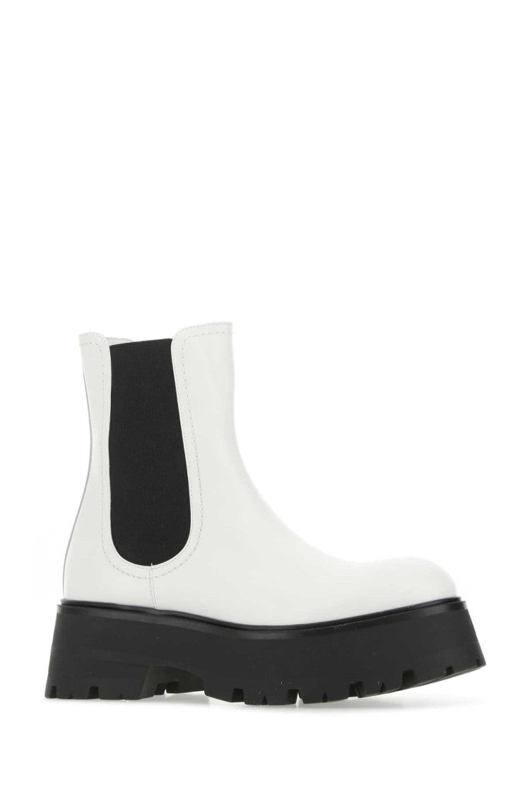 Alexander Mcqueen Chunky Sole Ankle Boots