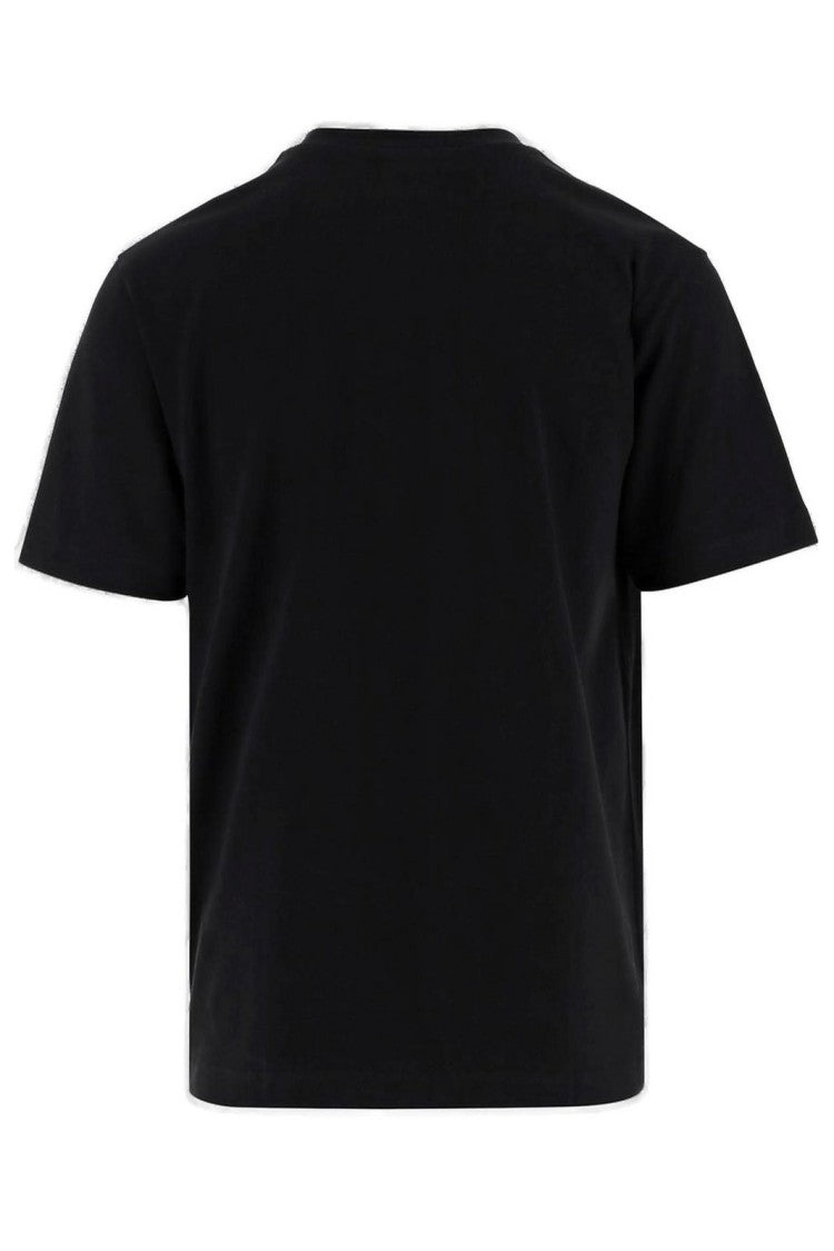 Jacquemus Minimalist Black Short-Sleeve Cotton T-Shirt With Patch Detail