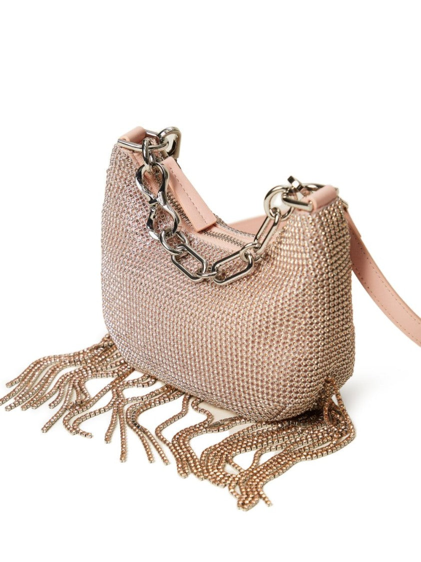 Twin-Set Peach Pink Fringe Shoulder Bag