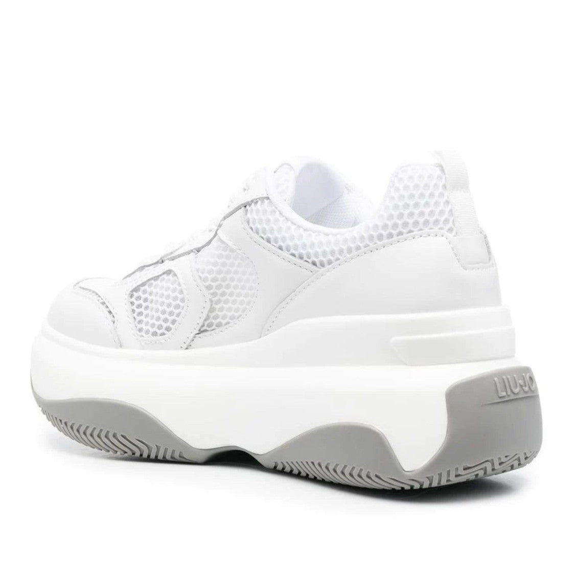Liu Jo White June 14 Textured Grip Chunky Sole Sneakers
