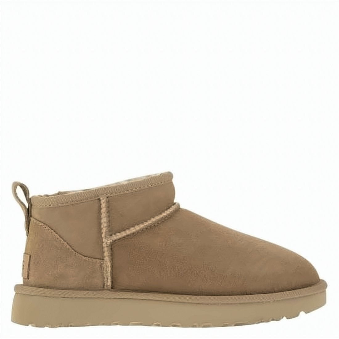 Ugg Suede Ankle Boots With Plush Lambskin Lining