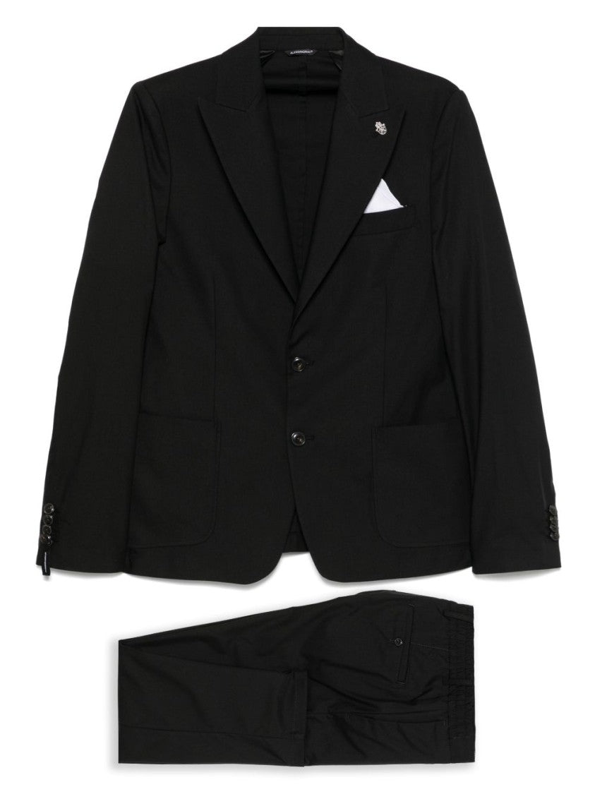 Daniele Alessandrini Tailored Black Suit With Modern Fit