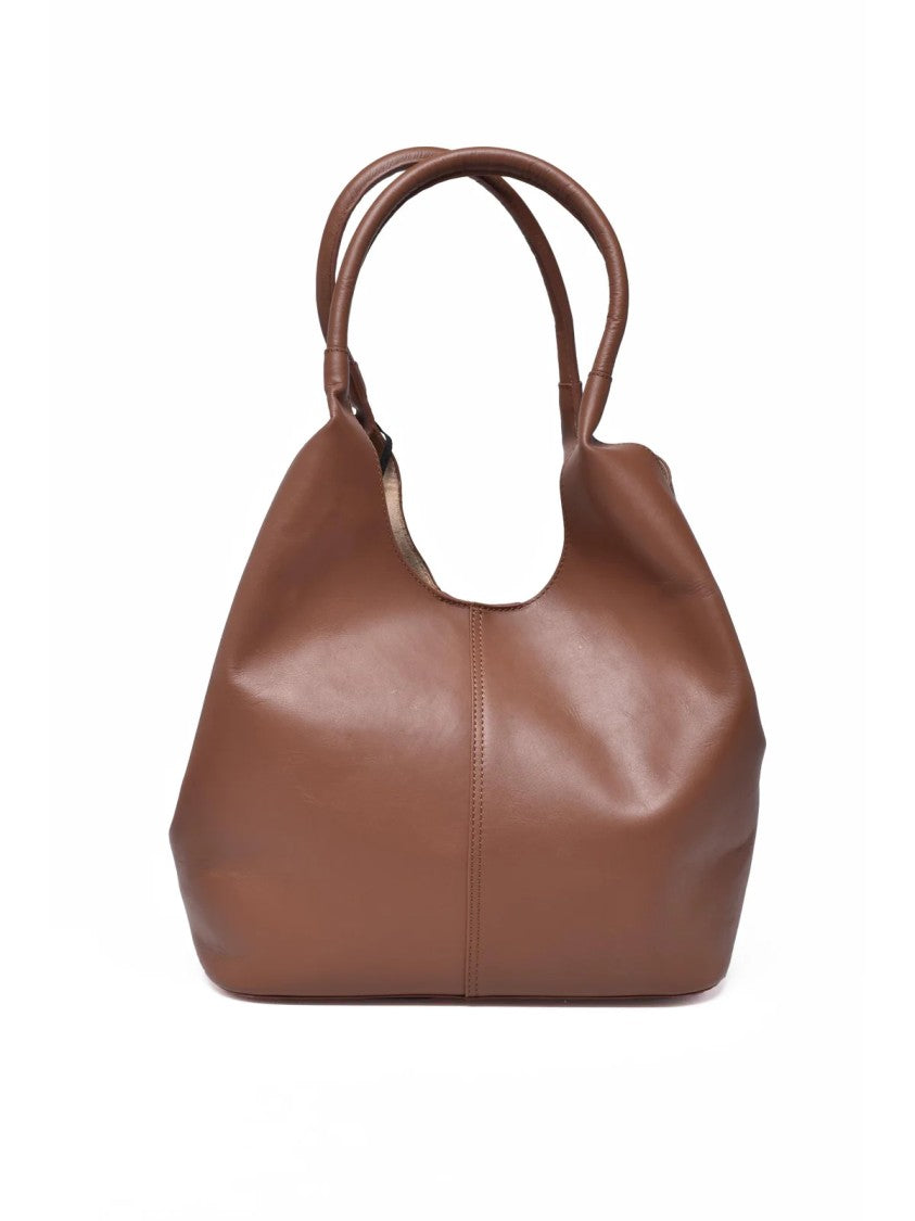 Pennyblack Brown Leather Cayenne Shoulder Bag