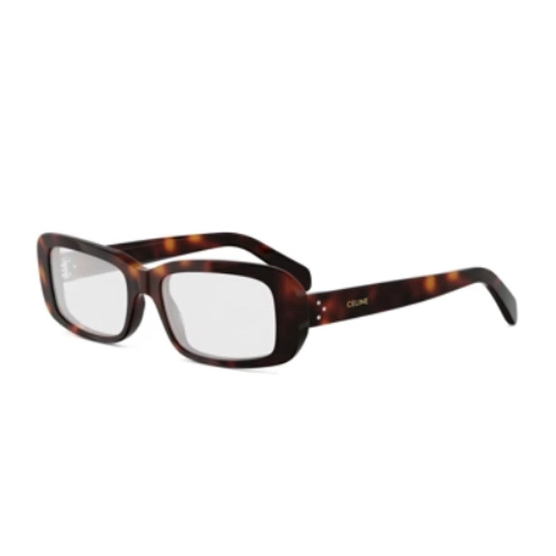 Celine Havana Three Dots Acetate Rectangular Sunglasses
