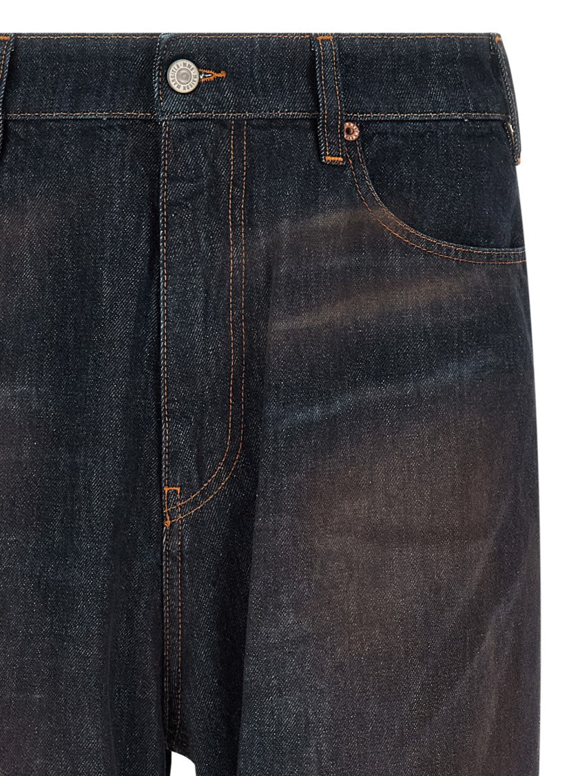 Mm6 By Maison Margiela High-Waist Straight Leg Jeans
