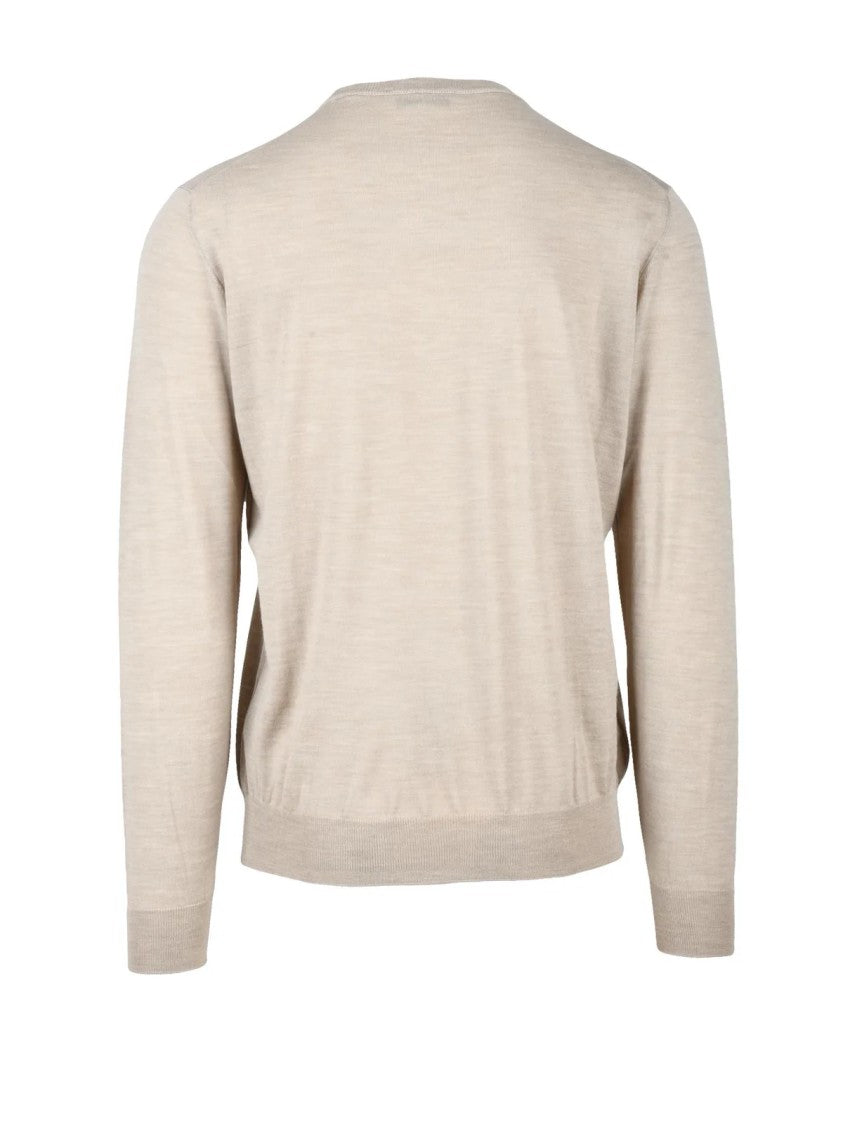 Filippo De Laurentiis Crew Neck Pullover In Extrafine Merino Wool