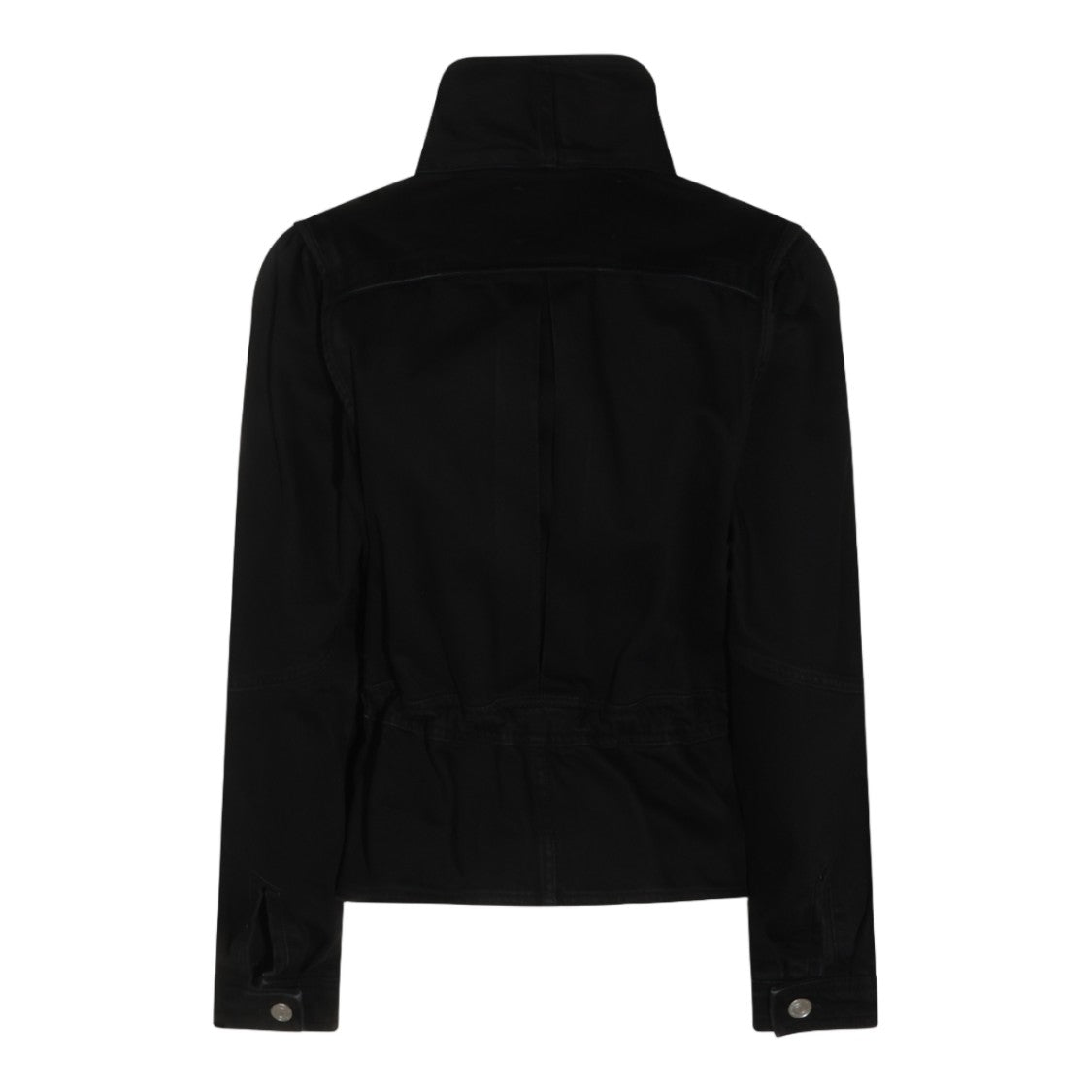 Isabel Marant Étoile Metallic Button Asymmetrical Collar Structured Jacket