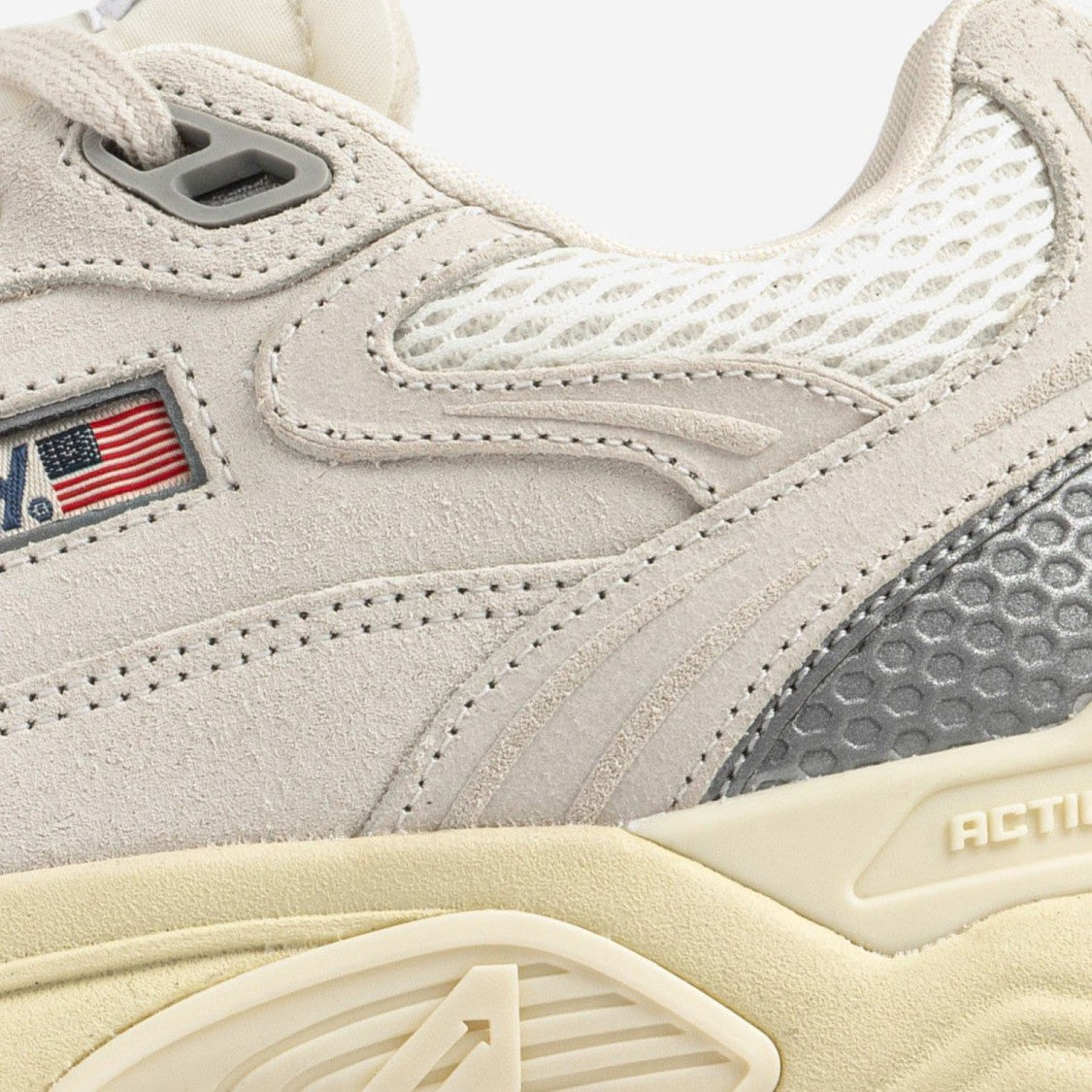 Autry Leather And Mesh Hyperway Sneakers