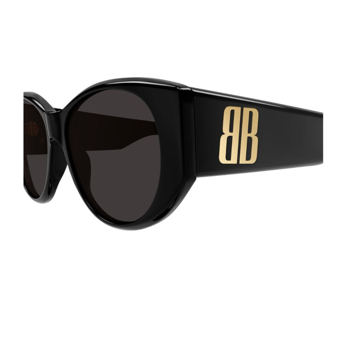 Balenciaga Black Extreme Bb0455s Recycled Acetate Round Sunglasses