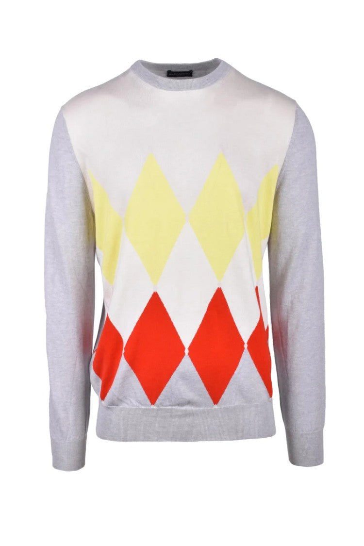 Ballantyne Cotton And Cashmere Pullover - Beige/Yellow
